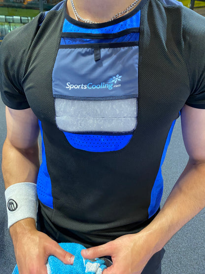 SportsCooling shirt (with short arm-sleeves) + 4x insert 0ºC (32ºF)