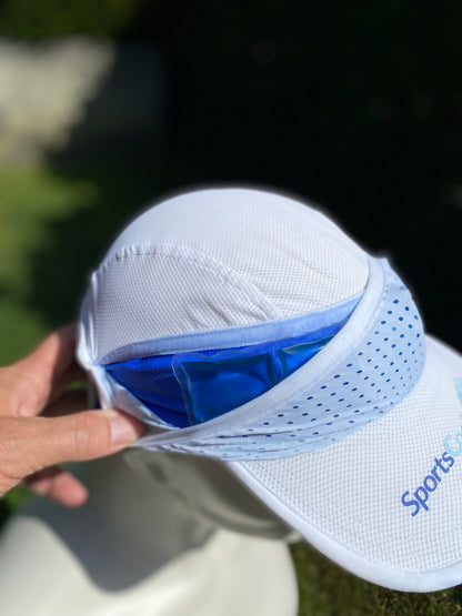 SportsCooling Cap + integrated neck-cooling + 4x insert 0ºC (32ºF) + 1x insert 6ºC (43ºF) + 1x insert 15ºC (59ºF)
