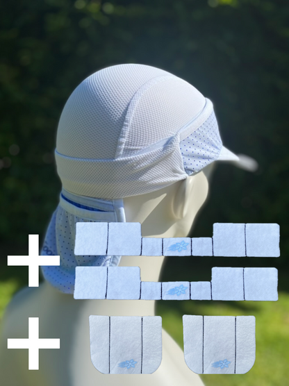 SportsCooling Cap + integrated neck-cooling + 4x insert 0ºC (32ºF)
