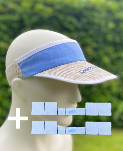 SportsCooling Sun-visor+ 2x inserts 0ºC (32ºF)