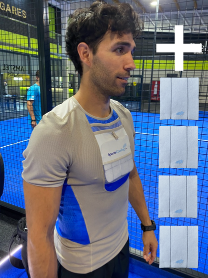 SportsCooling shirt (with short arm-sleeves) + 4x insert 0ºC (32ºF)